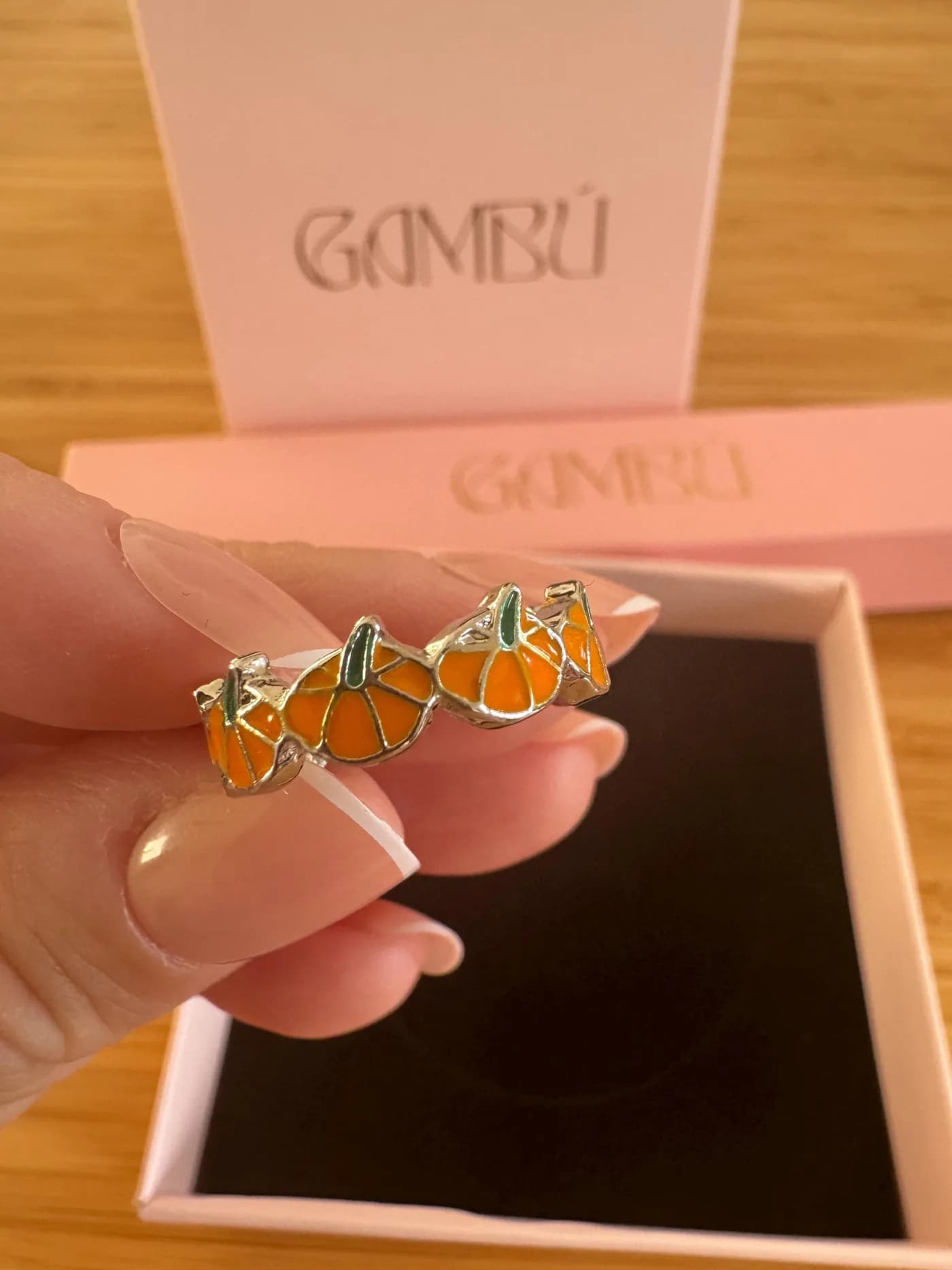 Gümüş Renk Mineli Kabak Tasarımlı Ayarlanabilir Yüzük